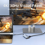 Đế cắm đa năng 6 trong 1 USB-C / Type-C sang USB HUB Adapter BYL-2203