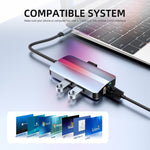Đế cắm đa năng 6 trong 1 USB-C / Type-C sang USB HUB Adapter BYL-2203