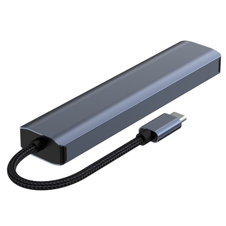 Đế cắm đa năng 6 trong 1 USB-C / Type-C sang USB HUB Adapter có cổng mạng 1000M, BYL-2210