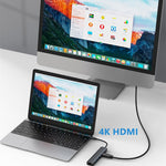 Đế cắm đa năng 6 trong 1 USB-C / Type-C sang USB HUB Adapter có cổng mạng 1000M, BYL-2210
