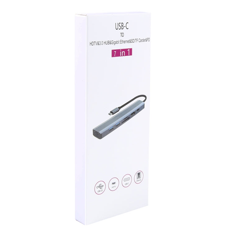 Đế cắm đa năng 7 trong 1 USB-C / Type-C sang USB HUB Adapter BYL-2303