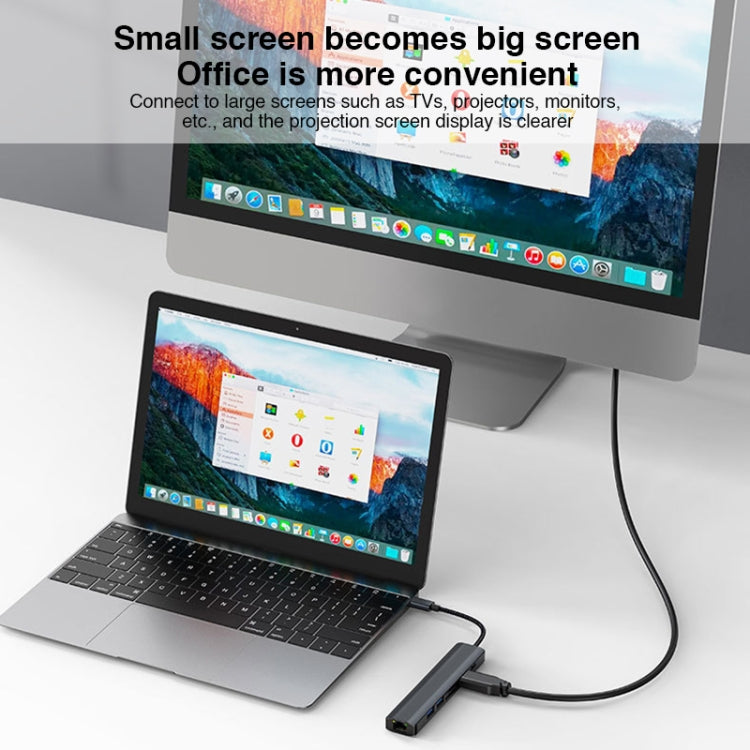 Đế cắm đa năng 7 trong 1 USB-C / Type-C sang USB HUB Adapter BYL-2303