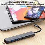 Đế cắm đa năng 7 trong 1 USB-C / Type-C sang USB HUB Adapter BYL-2303