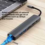 Đế cắm đa năng 7 trong 1 USB-C / Type-C sang USB HUB Adapter BYL-2303