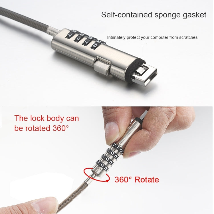 Khóa bảo mật Laptop giao diện USB đa năng, giao diện USB