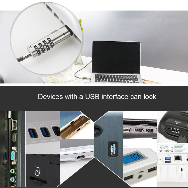 Khóa bảo mật Laptop giao diện USB đa năng, giao diện USB