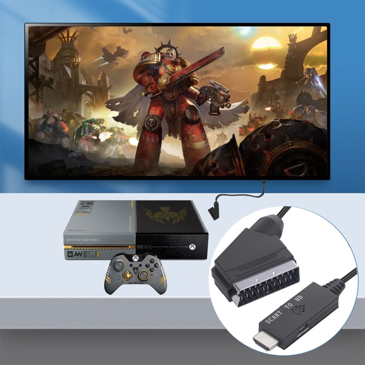 Cáp chuyển đổi Scart sang HDMI tương thích video âm thanh, Scart sang HDMI