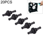 20 chiếc đinh cao su silicone giảm rung mềm 29.9mm cho quạt máy tính, 20 chiếc 29.9mm