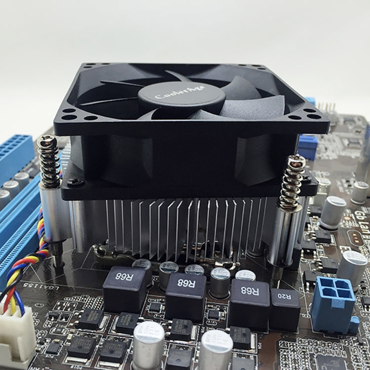 Quạt làm mát CPU 4 chân im lặng với tản nhiệt nhôm dày cho Intel 1155 / 1150 / 1151, Intel 1155 / 1150 / 1151