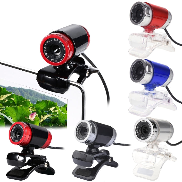 Webcam HD 480P 30fps HXSJ A860 cho máy để bàn / laptop, micro chống ồn 10m, dài cáp 1.4m, A860 xám, A860 xanh, A860 đỏ, A860 đỏ + đen, A860 đen