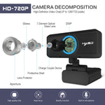 HXSJ S90 Webcam HD 720P 1 Megapixel 30fps cho Máy tính để bàn / Laptop / Android TV, với Microphone hút âm 8m, Dài cáp: 1.5m, S90