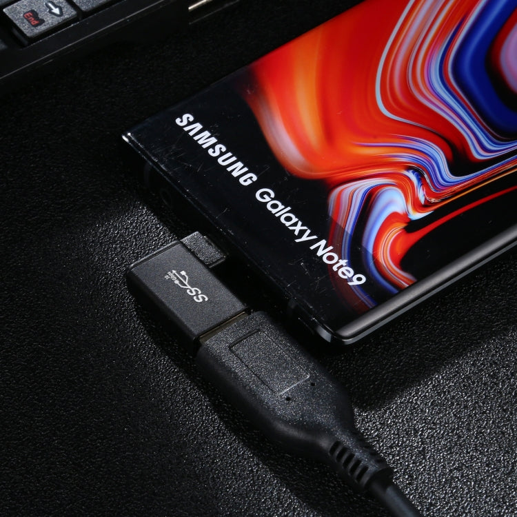 Bộ chuyển đổi hợp kim nhôm Type-C / USB-C đực sang USB 3.2 cái góc 90 độ, Type-C đực sang USB 3.2 cái