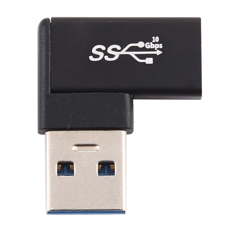 Bộ chuyển đổi hợp kim nhôm Type-C / USB-C cái sang USB 3.0 đực góc 90 độ, Type-C cái sang USB 3.0 đực