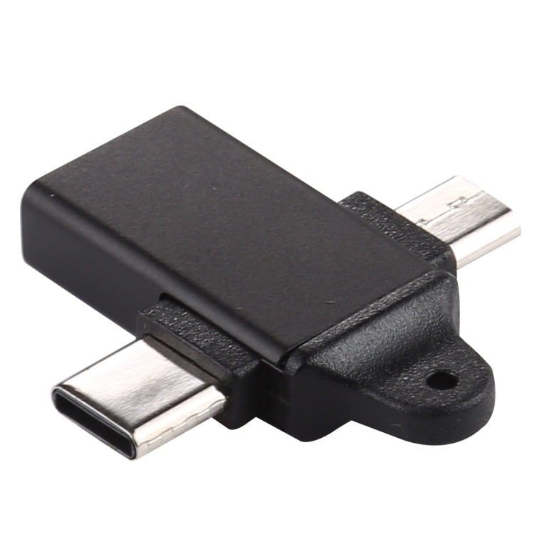 Bộ chuyển đổi hợp kim nhôm USB 3.0 cái sang Type-C / USB-C đực + Micro đực, USB 3.0 cái sang Type-C đực + Micro đực