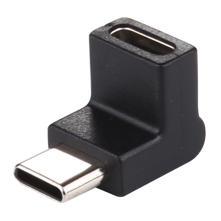 Bộ chuyển đổi hợp kim nhôm Type-C / USB-C đực sang Type-C / USB-C cái góc 90 độ, Type-C đực sang Type-C cái
