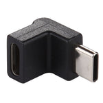 Bộ chuyển đổi hợp kim nhôm Type-C / USB-C đực sang Type-C / USB-C cái góc 90 độ, Type-C đực sang Type-C cái
