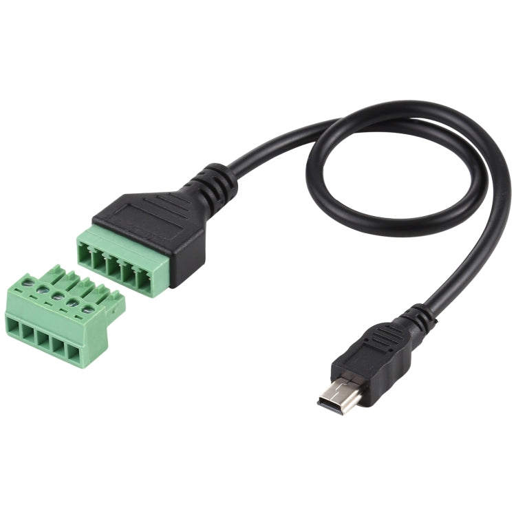 Cáp bộ chuyển đổi kết nối USB không hàn Mini 5 chân đực sang đầu nối cắm 5 chân, Chiều dài: 30cm, Mini 5 chân đực