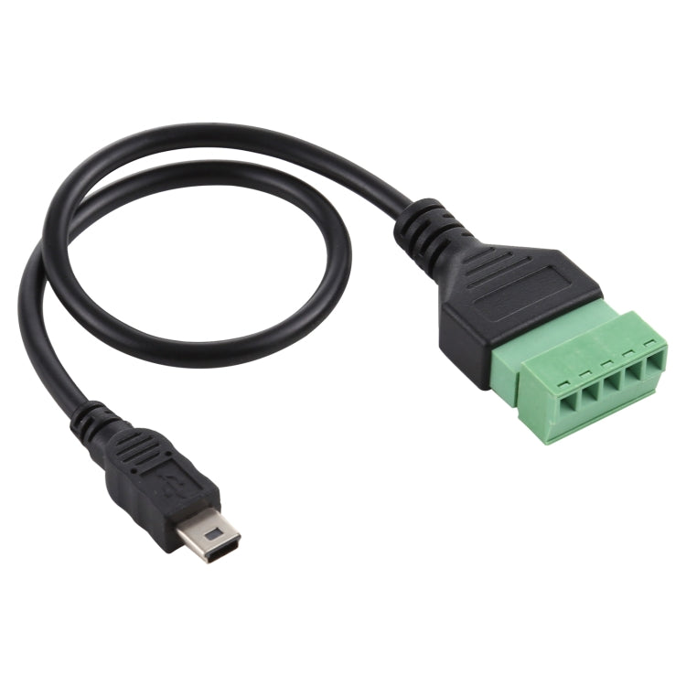 Cáp bộ chuyển đổi kết nối USB không hàn Mini 5 chân đực sang đầu nối cắm 5 chân, Chiều dài: 30cm, Mini 5 chân đực