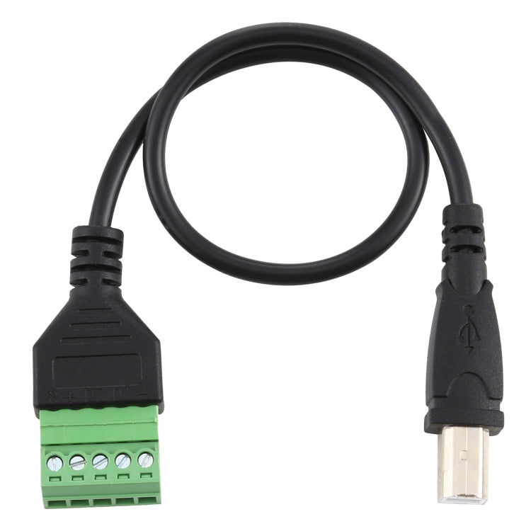 Cáp bộ chuyển đổi kết nối USB không hàn USB Type-B đực sang đầu nối cắm 5 chân, Chiều dài: 30cm, USB Type-B đực