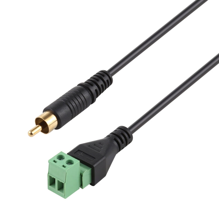Cáp chuyển đổi đầu đực RCA mạ vàng sang đầu cắm 2 chân không cần hàn, kết nối USB không hàn, chiều dài: 30cm, đầu đực RCA