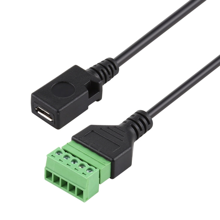 Cáp chuyển đổi đầu cái Micro USB sang đầu cắm 5 chân không cần hàn, kết nối USB không hàn, chiều dài: 30cm, đầu cái Micro USB