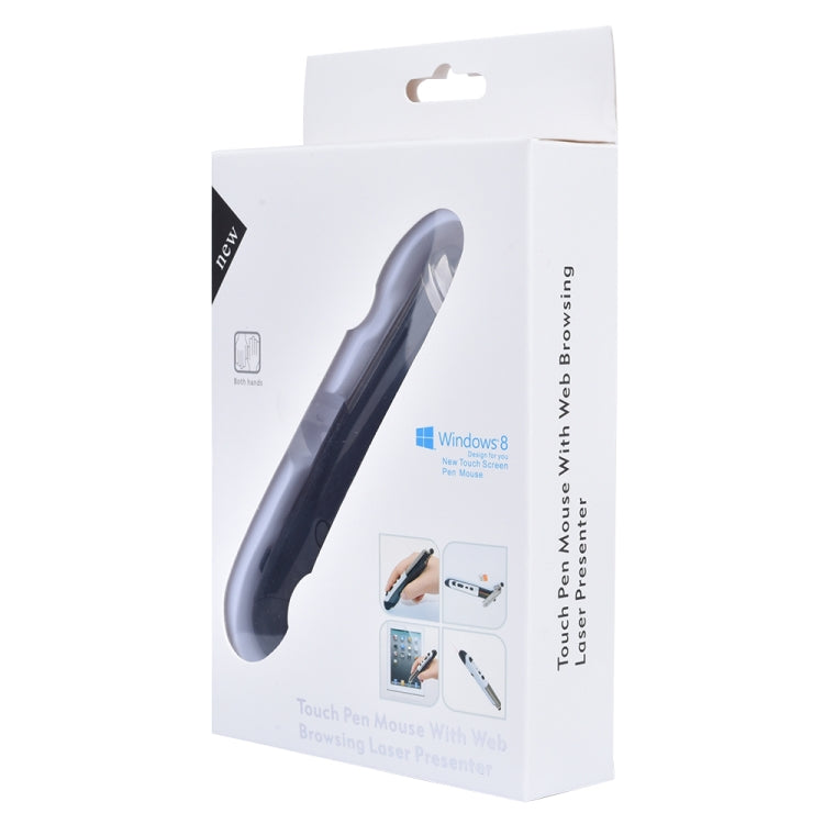 Chuột quang không dây thông minh 6 phím PR-08 với chức năng bút cảm ứng & laser, Màu đỏ chức năng laser, Màu trắng chức năng laser, Màu đen chức năng laser, Màu xám chức năng laser, Màu xanh chức năng laser