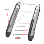Chuột quang không dây thông minh 6 phím PR-08 với chức năng bút cảm ứng & laser, Màu đỏ chức năng laser, Màu trắng chức năng laser, Màu đen chức năng laser, Màu xám chức năng laser, Màu xanh chức năng laser
