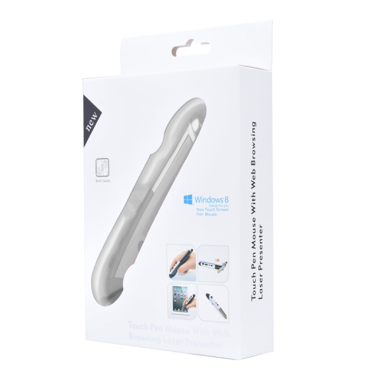 Chuột quang không dây thông minh 6 phím PR-08 với chức năng bút cảm ứng & laser, Màu đỏ chức năng laser, Màu trắng chức năng laser, Màu đen chức năng laser, Màu xám chức năng laser, Màu xanh chức năng laser
