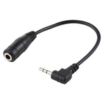 Cáp chuyển đổi âm thanh AUX stereo, phích cắm 2.5mm góc phải sang giắc 3.5mm cái, dài 14cm