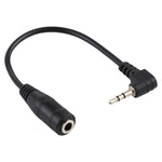 Cáp chuyển đổi âm thanh AUX stereo, phích cắm 2.5mm góc phải sang giắc 3.5mm cái, dài 14cm