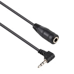Cáp chuyển đổi âm thanh AUX stereo, phích cắm 2.5mm góc phải sang giắc 3.5mm cái, dài 14cm