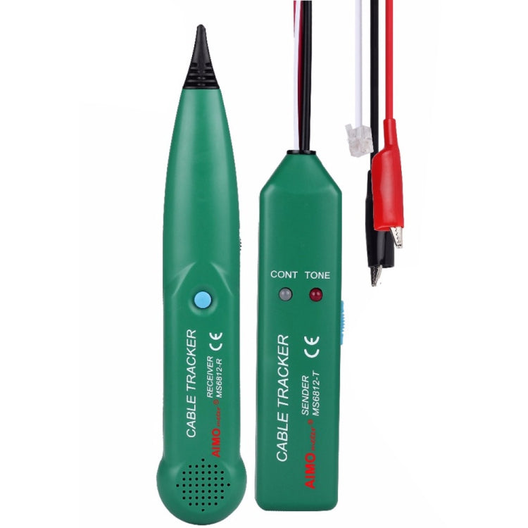 Máy dò cáp điện thoại BSIDE MS6812 RJ11 & RJ45, bao gồm bộ phát và bộ thu, MS6812