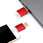 Ổ đĩa flash kim loại đẩy-kéo Richwell 3 trong 1 128G Type-C + 8 Pin + USB 3.0 vỏ đôi với chức năng OTG
