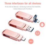 Richwell USB kim loại 3 trong 1 32G Type-C + Micro USB + USB 3.0 có chức năng OTG