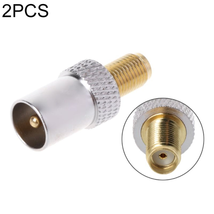 2 cái Đầu nối RF SMA cái sang TV IEC đực, SMA cái sang IEC đực