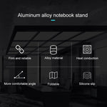 Giá đỡ hợp kim nhôm gập gọn hình tam giác đôi điều chỉnh chiều cao COOLCOLD U2S cho Laptop, COOLCOLD U2S