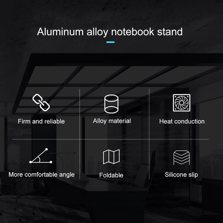 Giá đỡ hợp kim nhôm gập gọn hình tam giác đôi điều chỉnh chiều cao COOLCOLD U2S cho Laptop, COOLCOLD U2S