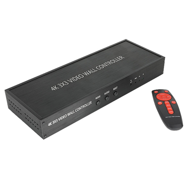 Bộ điều khiển tường video HDMI 4K 3X3 NK-BT88, bộ xử lý ghép nhiều màn hình với điều khiển từ xa, phích cắm EU, phích cắm EU