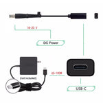 Cáp sạc bộ chuyển đổi nguồn DP USB-C / Type-C sang 7.4 x 0.6mm cho HP, 2.4 x 0.6mm