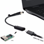 Cáp sạc bộ chuyển đổi nguồn DP USB-C / Type-C sang 7.4 x 0.6mm cho HP, 2.4 x 0.6mm