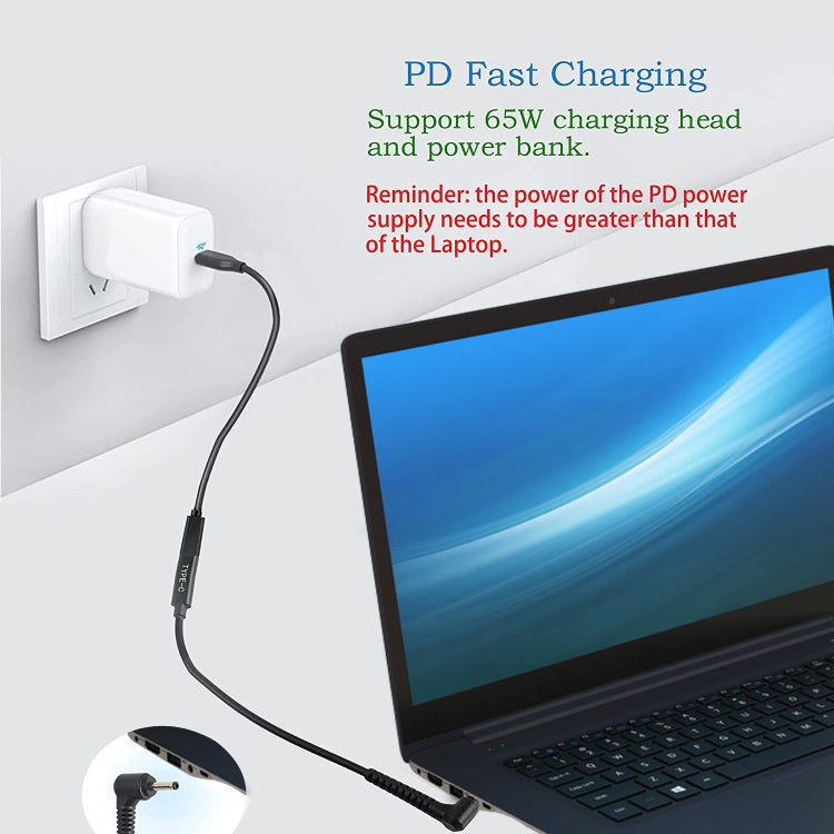 Cáp sạc bộ chuyển đổi USB-C / Type-C sang 4.0 x 1.35mm, 4.0 x 1.35mm