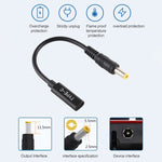 Cáp sạc bộ chuyển đổi nguồn DP USB-C / Type-C sang 5.5 x 2.5mm, 5.5 x 2.5mm