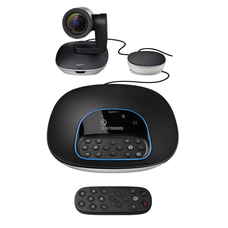 Logitech CC3500e Camera hội nghị video kinh doanh lớp học trực tuyến HD 1080P, Phích cắm EU