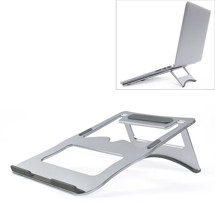 Giá đỡ làm mát hợp kim nhôm để bàn di động đơn giản cho Laptop, Hỗ trợ hai cấp, Kích thước: 21x26cm