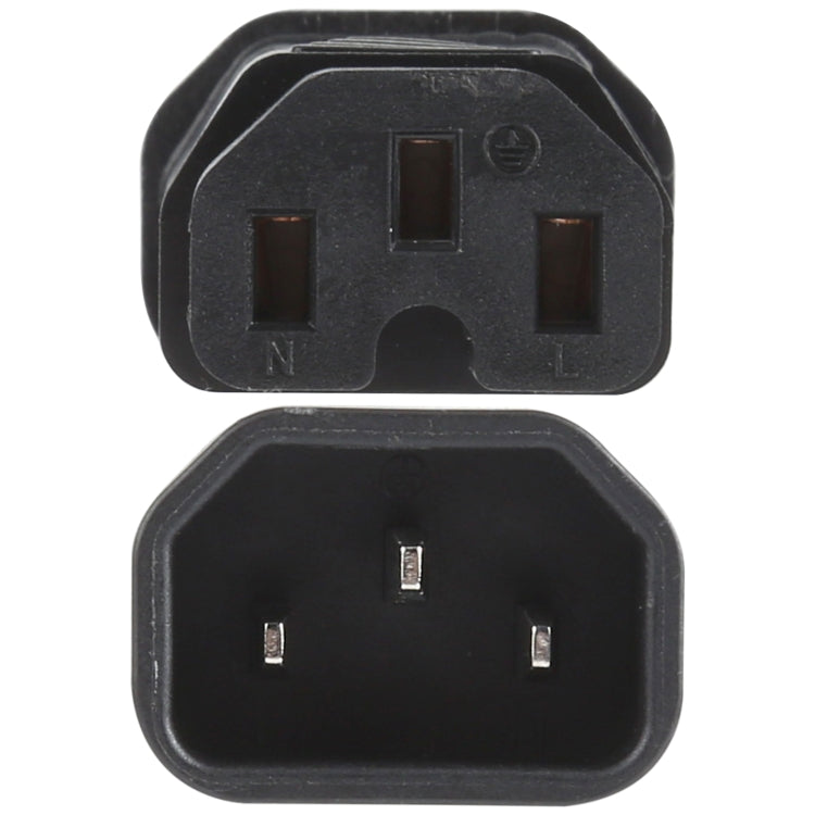 Bộ chuyển đổi phích cắm nguồn AC rãnh C13 sang C15, C13 sang C15 rãnh