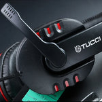 Tai nghe chơi game PC stereo siêu bass TUCCI X6 có mic, X6
