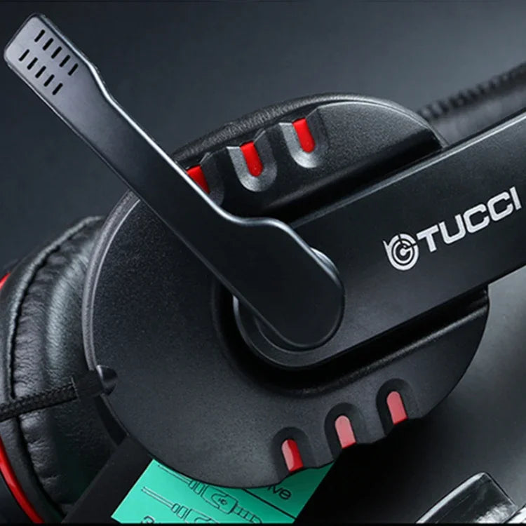 Tai nghe chơi game PC stereo siêu bass TUCCI X6 có mic, X6