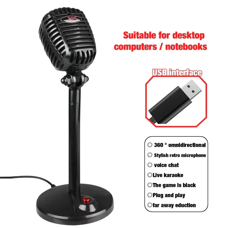 Thiết bị micro hội nghị truyền hình USB không cần driver có thể xoay 360 độ, chiều dài cáp: 2.2m