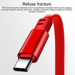 Cáp sạc rút 3 trong 1 USB sang USB-C / Type-C + 8 Pin + Micro USB dài 1.2m, dòng tối đa 3.5A