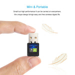 Bộ chuyển đổi WiFi USB 2.0 băng tần kép 2.4GHz & 5GHz AC600Mbps không cần driver, card mạng ngoài, AC600Mbps